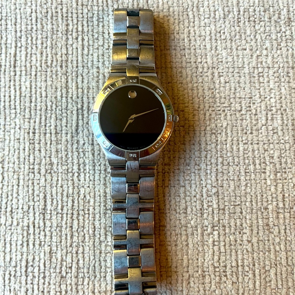 Movado Men’s Watch with Diamond Bezel